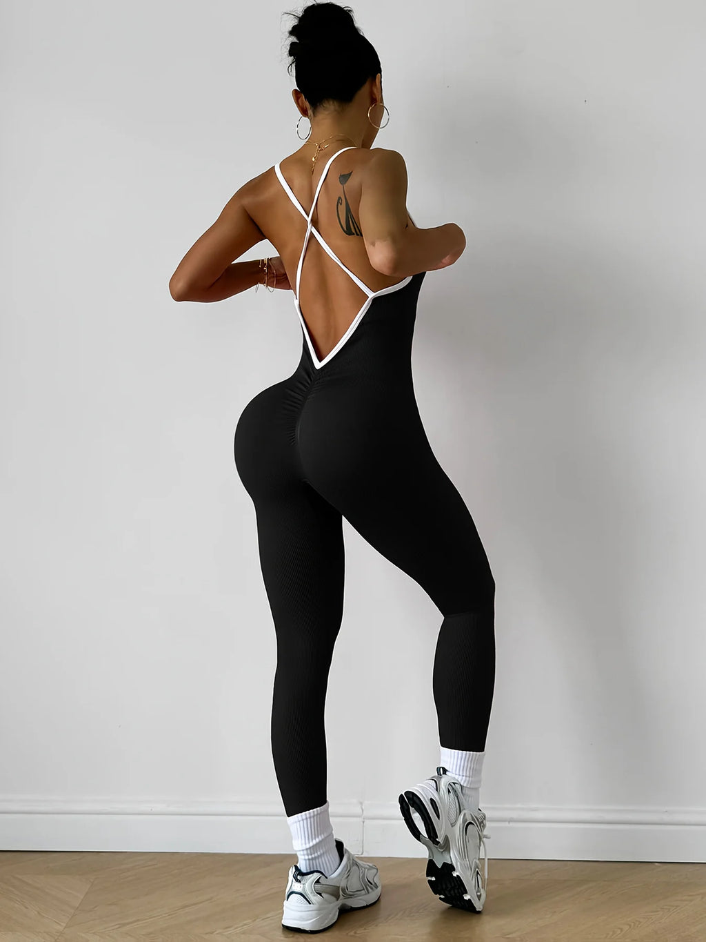 NLW Sleeveless Gym Bodysuit & Workout Romper