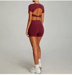 Sexy Short-Sleeve Workout & Yoga Tee