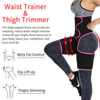 NLW 3-in-1 Waist Trainer & Thigh Trimmer – High-Waist Butt Lifting Sweat Belt