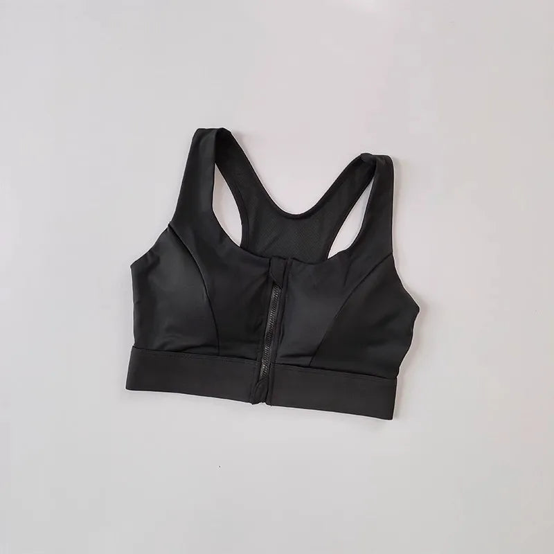 NLW High Impact Front Zipper Sports Bra