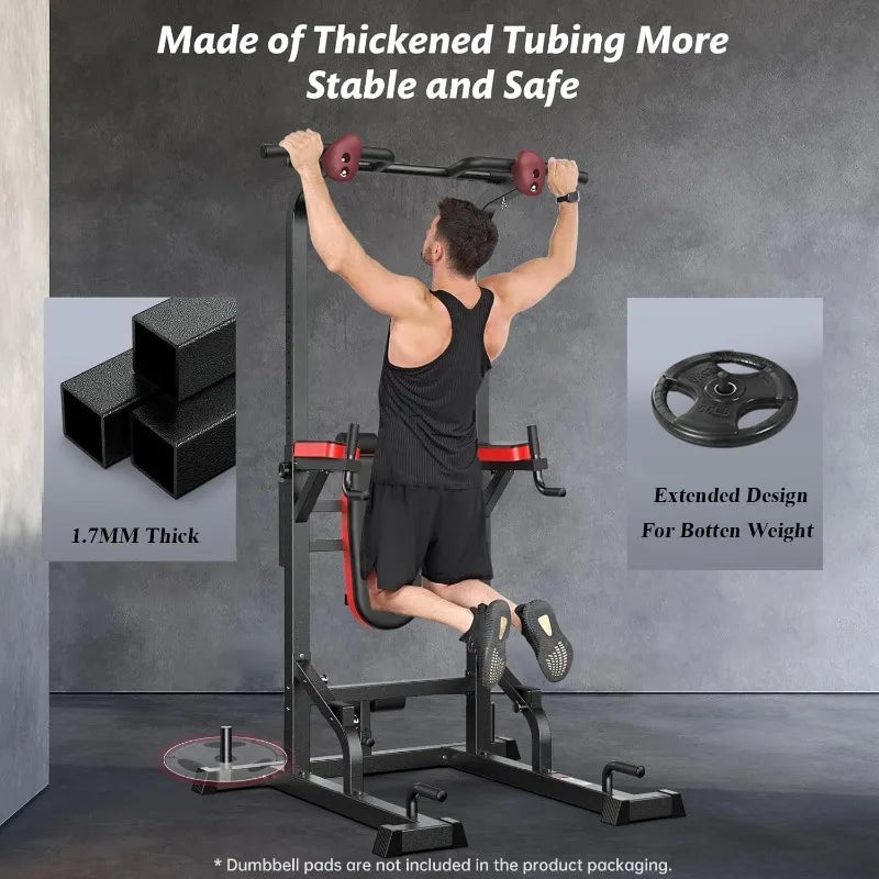 NLW -Pooboo Power Tower Dip Station Pull Up Bar