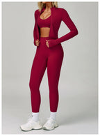NLW 2-3PCS  Women Fitness Set High Waist