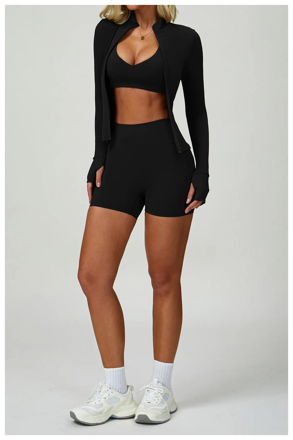 NLW 2-3PCS  Women Fitness Set High Waist