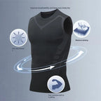 NLW Men's High-Performance Gym Singlet – Quick-Dry Bodybuilding Workout Muscle Tank