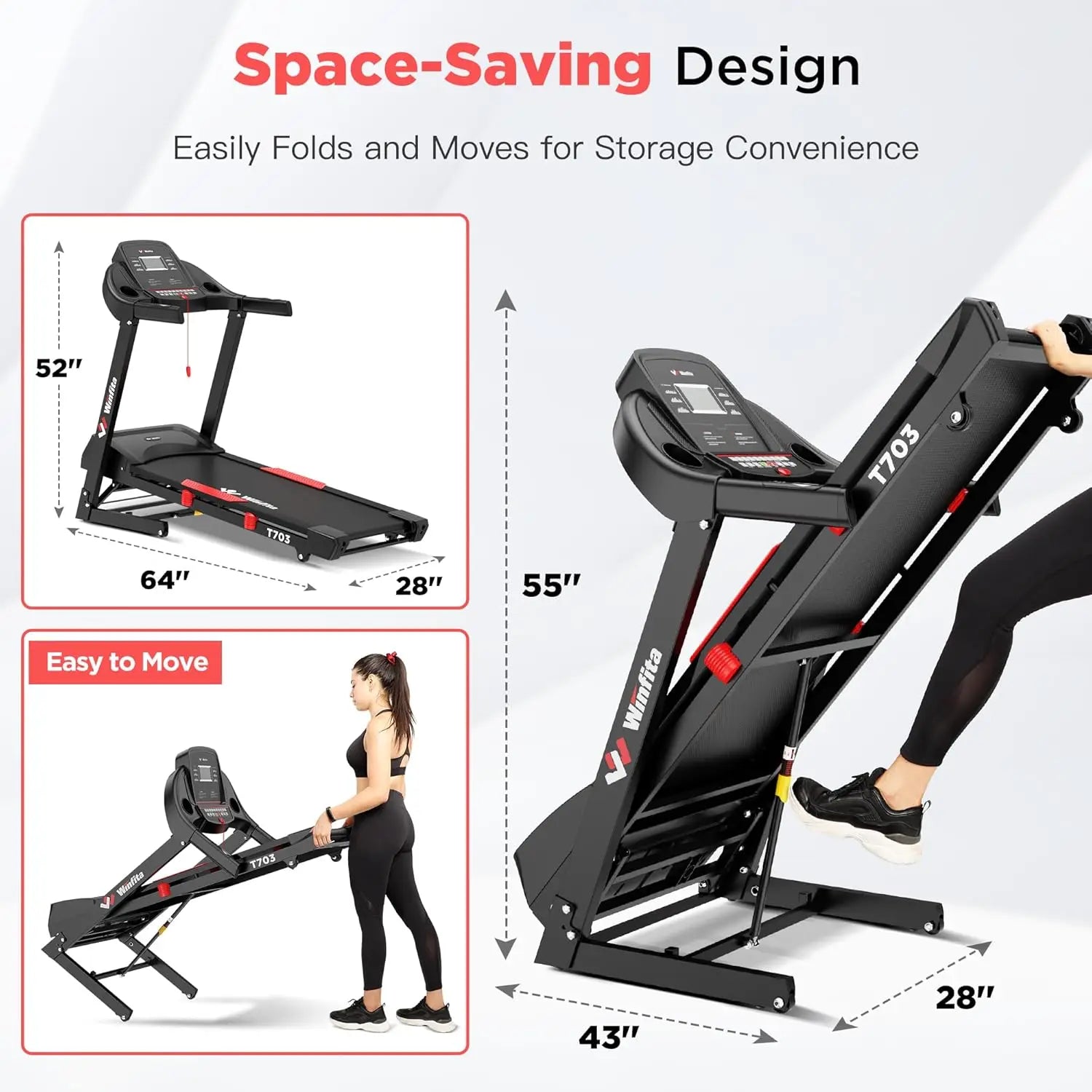 NLW Fitness Pro Treadmill with Bluetooth App