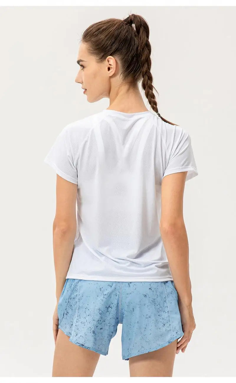 Women's Ice Silk Loose-Fit Training T-Shirt
