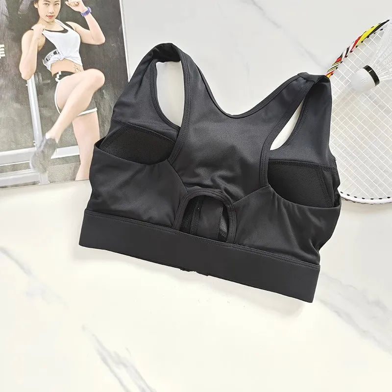 NLW High Impact Front Zipper Sports Bra