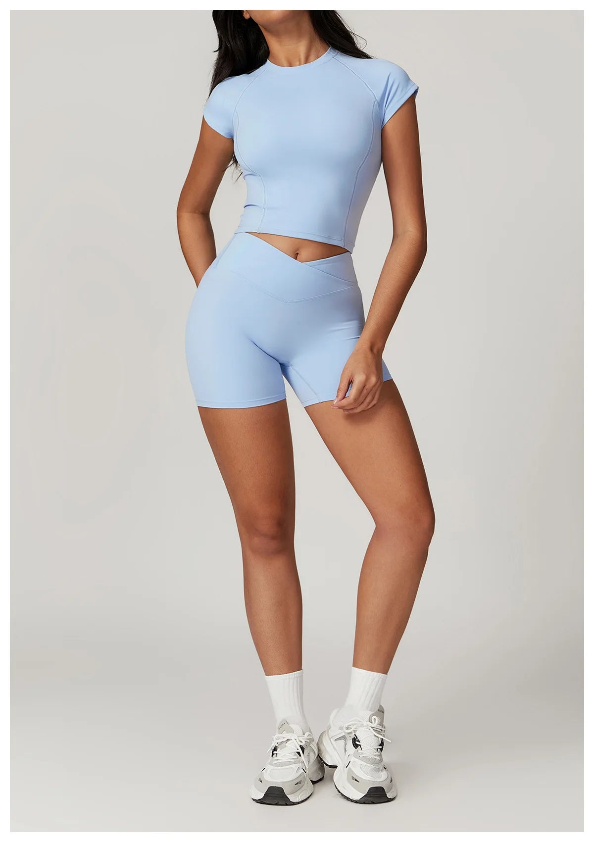 NLW Short-Sleeve Athletic Top & Leggings