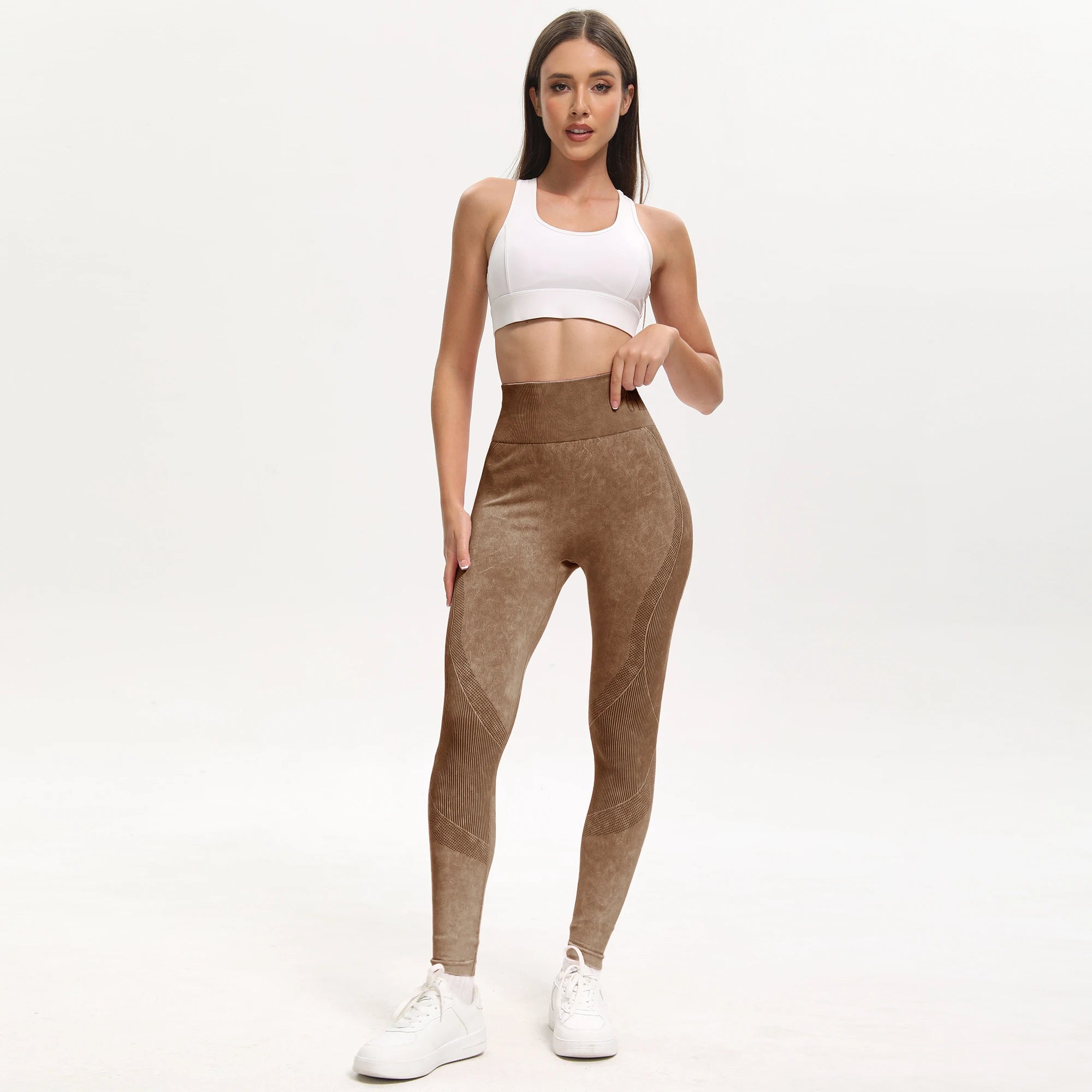 NLW 2-Pack Seamless Tummy Control Yoga Leggings – High-Waisted Sexy Butt-Lifting Fitness Pants