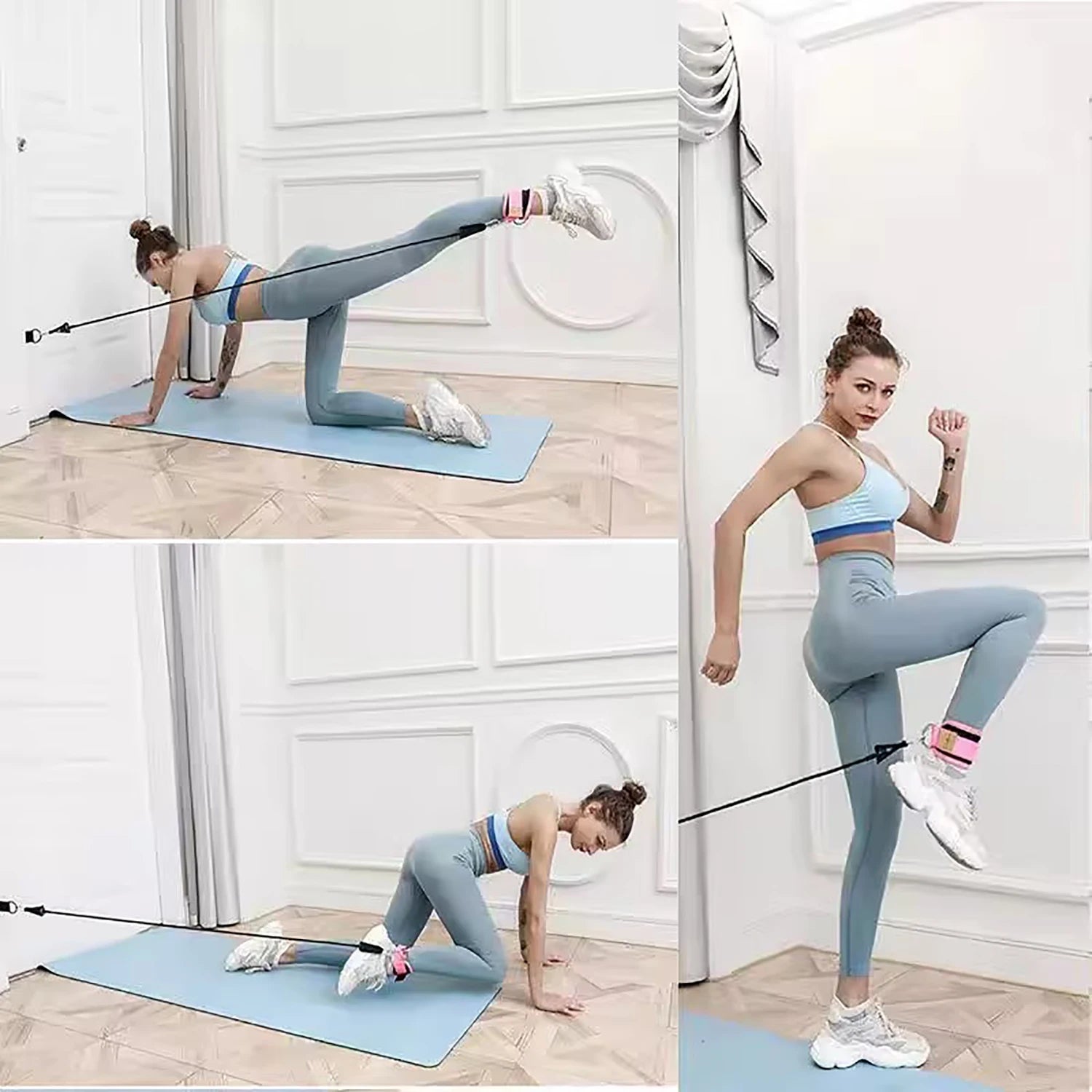 NLW Ankle Straps Resistance Bands Set