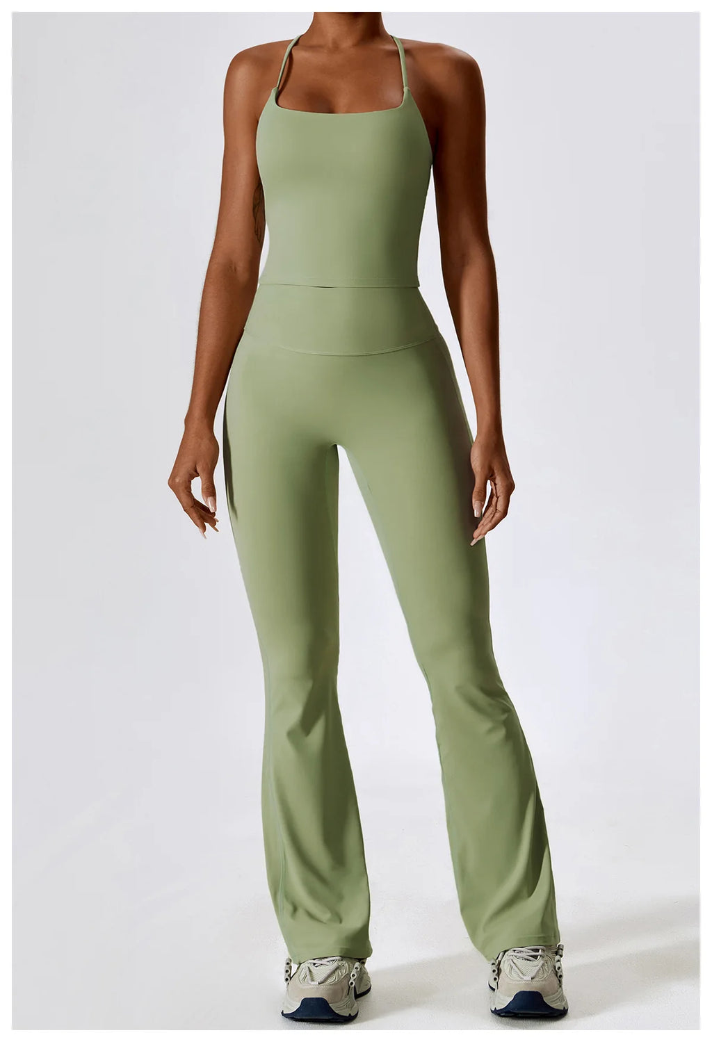 NLW Elite Seamless 2-Piece Yoga Set – High-Performance Compressed Fitness Suit