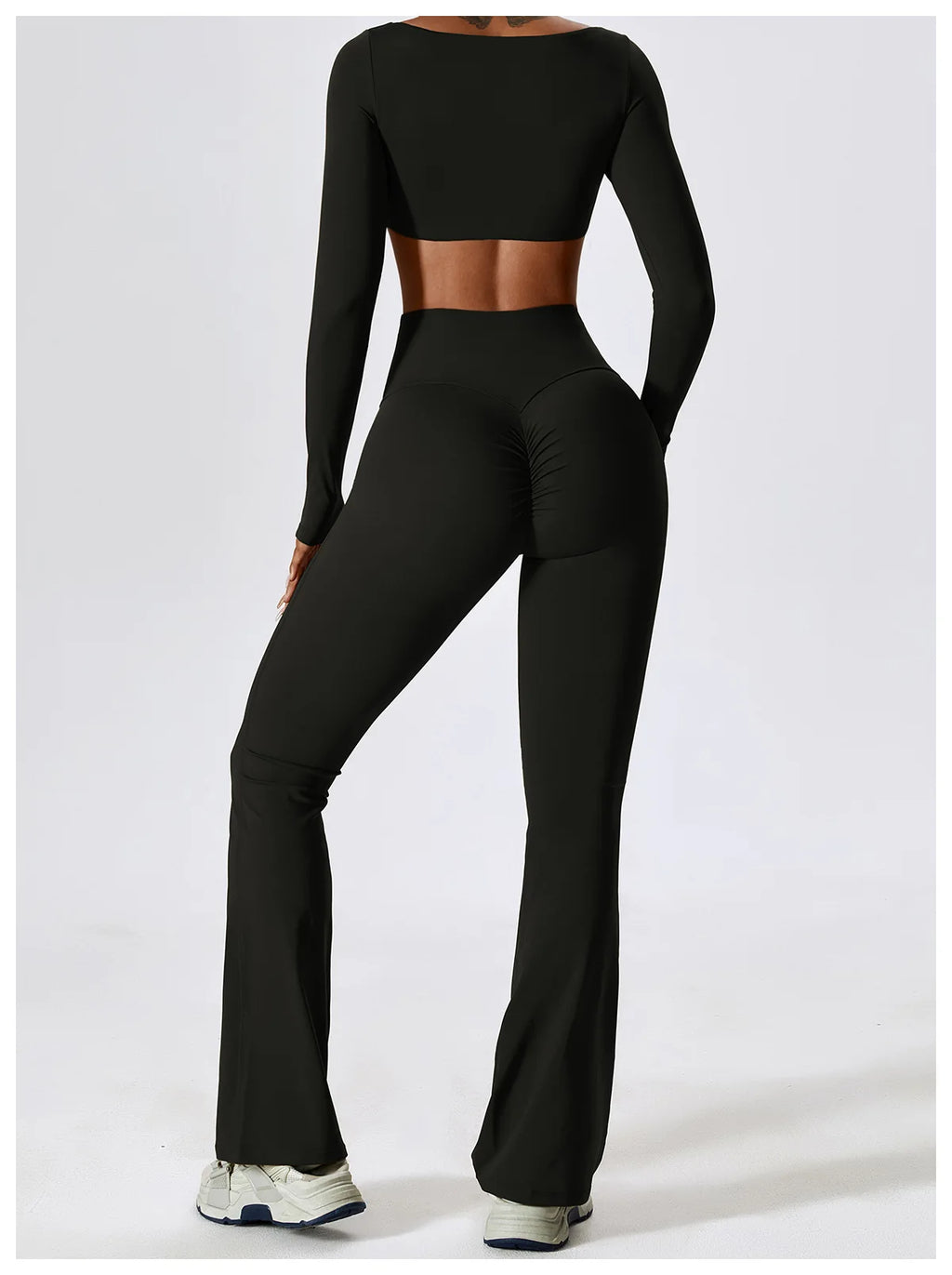NLW Elite Seamless 2-Piece Yoga Set – High-Performance Compressed Fitness Suit