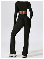NLW Elite Seamless 2-Piece Yoga Set – High-Performance Compressed Fitness Suit