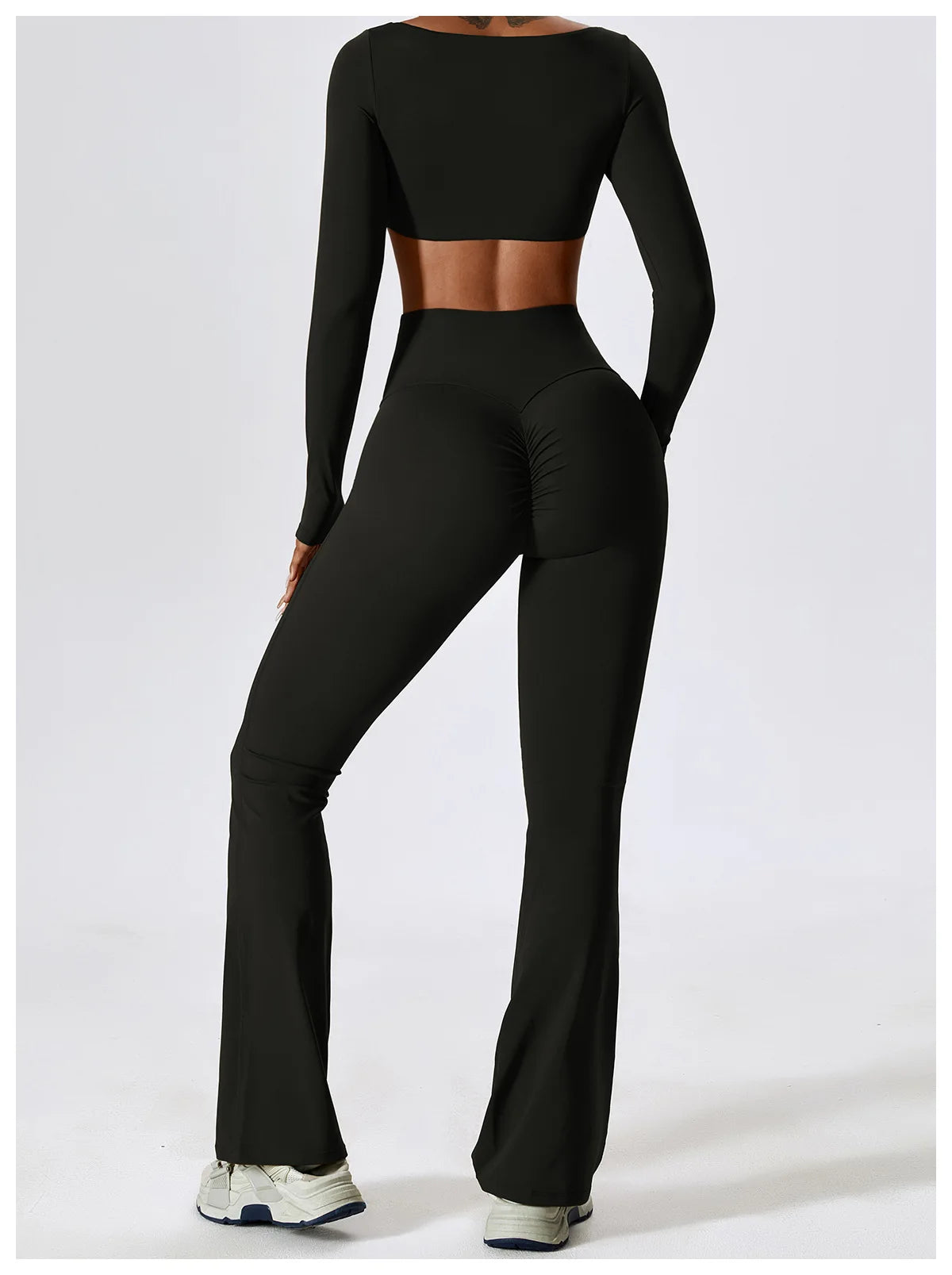 NLW Elite Seamless 2-Piece Yoga Set – High-Performance Compressed Fitness Suit