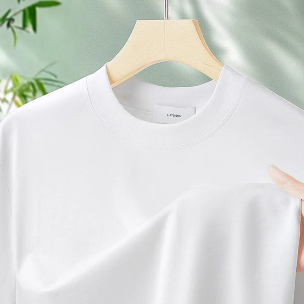 NLW Men Premium Bamboo & Cotton Cool Tee – Ultra-Soft Moisture-Wicking Summer T-Shirt
