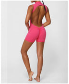 NLW Sexy V-Back One-Piece Yoga Jumpsuit