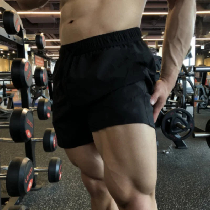 NLW Quick-Dry Summer Sports Shorts – Lightweight Solid Beach Running & Jogging Shorts