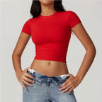 Short-Sleeve Yoga & Running Workout Top