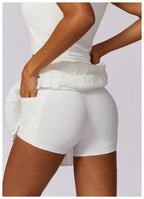 Solid Sports Running & Dance Skirt