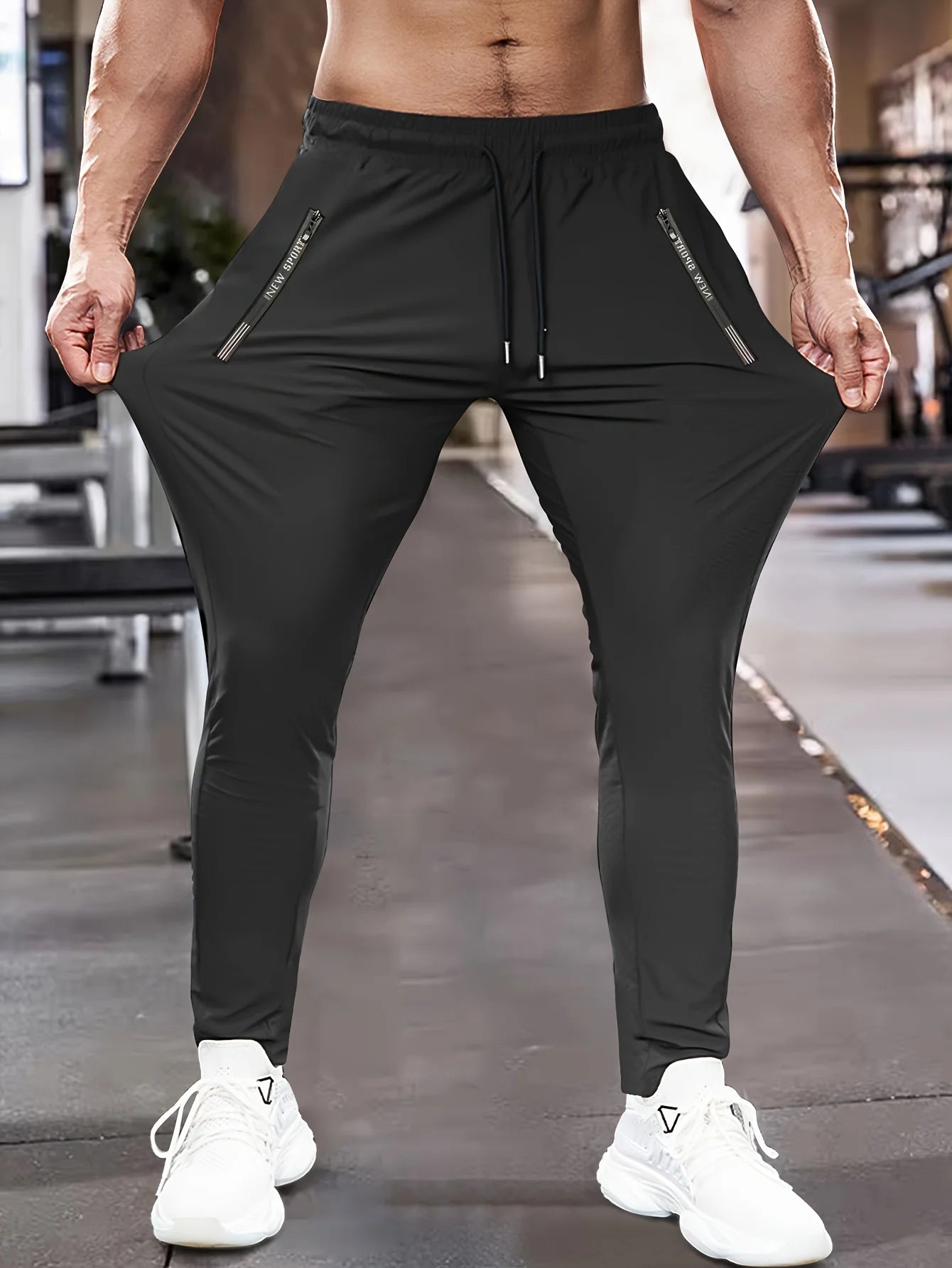 NLW Men's High-Stretch Sport Slacks – Breathable Training Joggers & Hiking Track Pants
