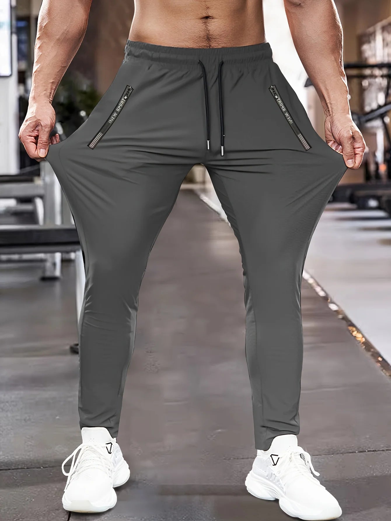 NLW Men's High-Stretch Sport Slacks – Breathable Training Joggers & Hiking Track Pants