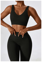 NLW Elite Seamless 2-Piece Yoga Set – High-Performance Compressed Fitness Suit