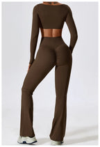 NLW Elite Seamless 2-Piece Yoga Set – High-Performance Compressed Fitness Suit