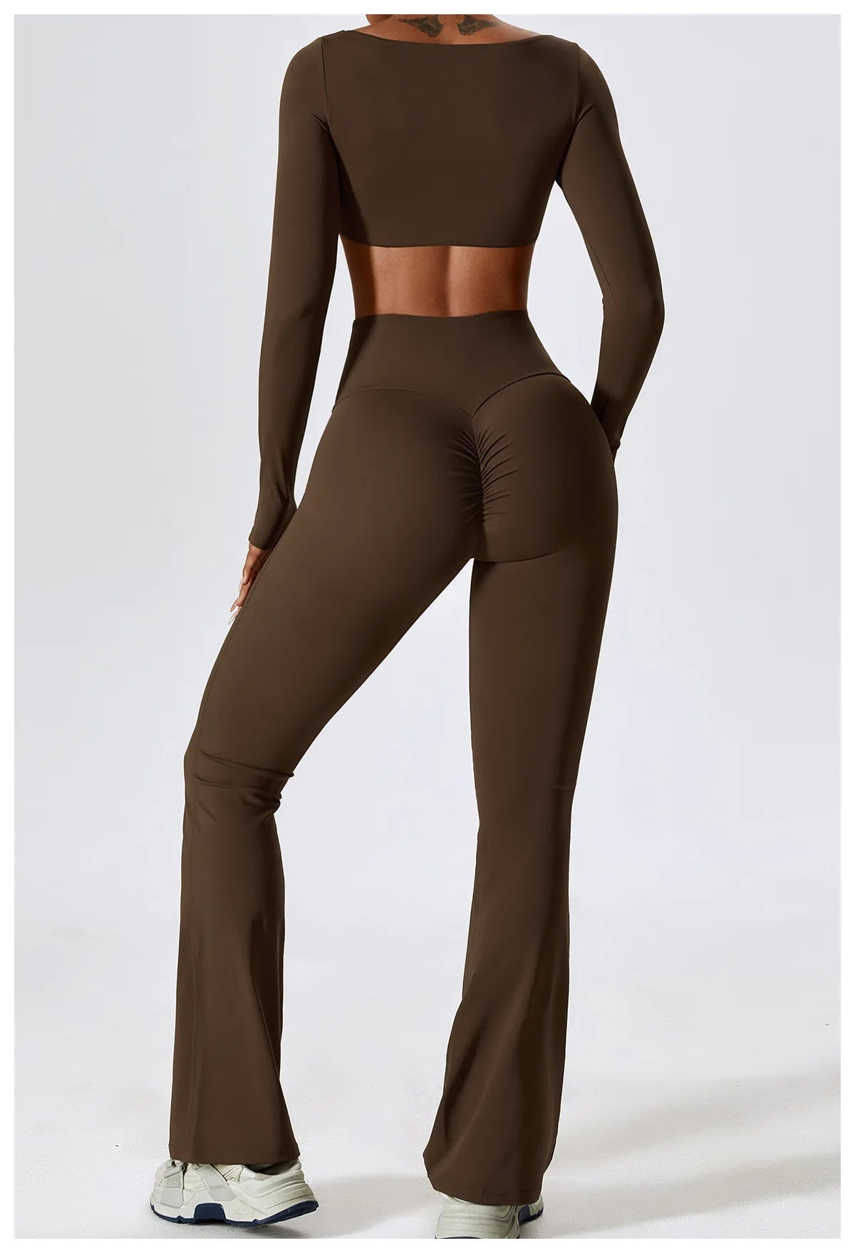 NLW Elite Seamless 2-Piece Yoga Set – High-Performance Compressed Fitness Suit