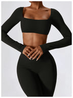 NLW Elite Seamless 2-Piece Yoga Set – High-Performance Compressed Fitness Suit