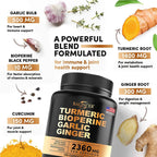NLW Balincer Turmeric Curcumin with Ginger & Black Pepper – Joint Support & Anti-Inflammatory | 30/60/120 Capsules