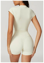 NLW Short-Sleeve Athletic Top & Leggings