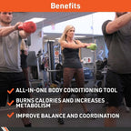 NLW Premium Cast Iron Vinyl-Coated Kettlebell – Floor-Protecting Home Arm & Core Trainer