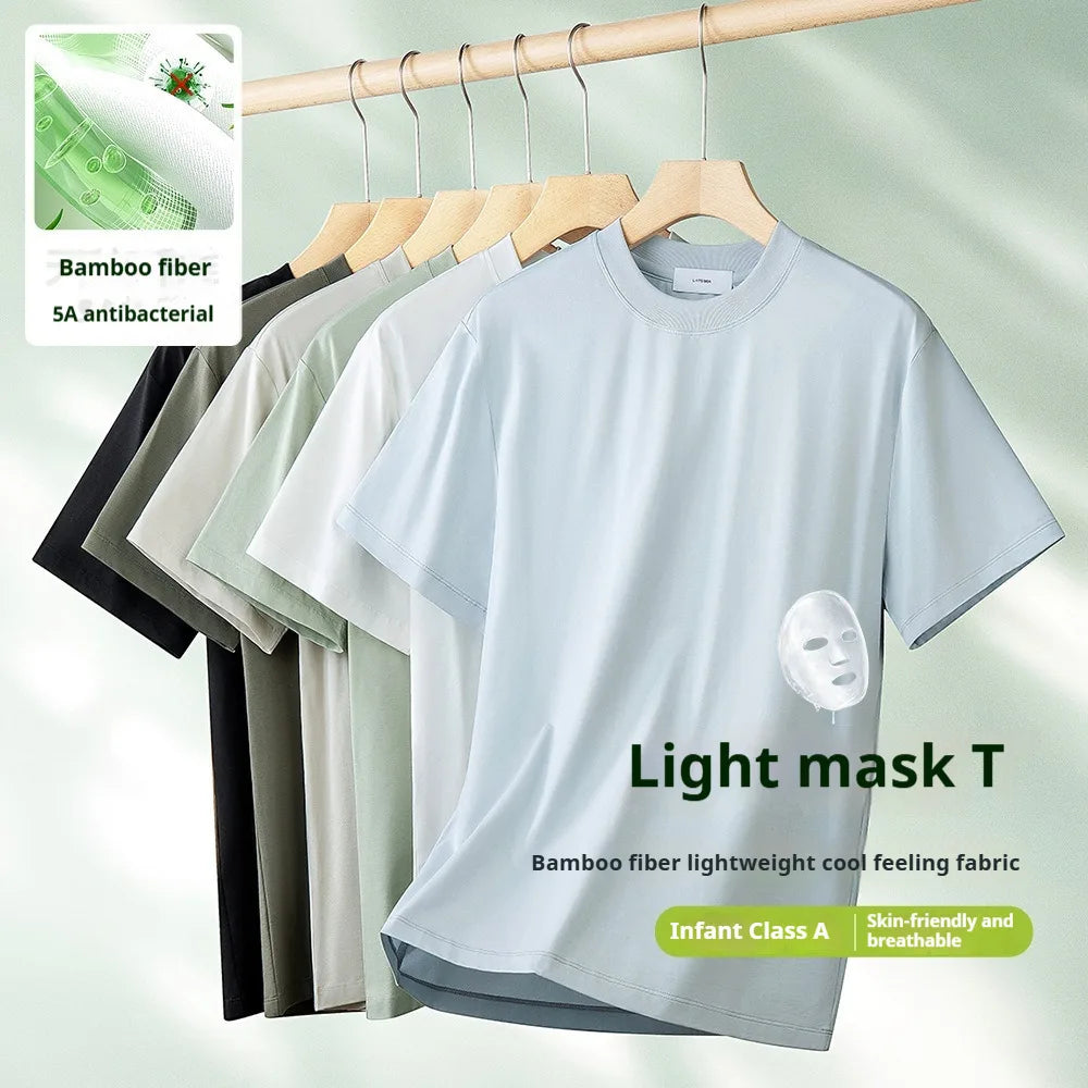 NLW Men Premium Bamboo & Cotton Cool Tee – Ultra-Soft Moisture-Wicking Summer T-Shirt