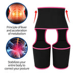 NLW 3-in-1 Waist Trainer & Thigh Trimmer – High-Waist Butt Lifting Sweat Belt