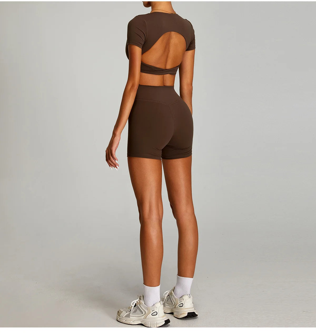Sexy Short-Sleeve Workout & Yoga Tee