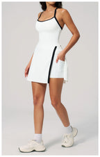 NLW Women's Short Workout Romper with Pocket