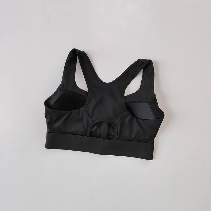 NLW High Impact Front Zipper Sports Bra