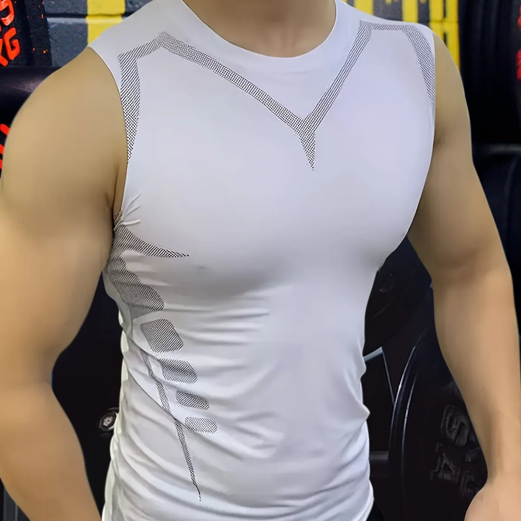 NLW Men's High-Performance Gym Singlet – Quick-Dry Bodybuilding Workout Muscle Tank