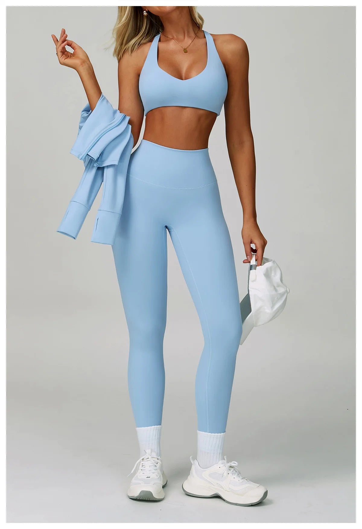 NLW 2-3PCS  Women Fitness Set High Waist