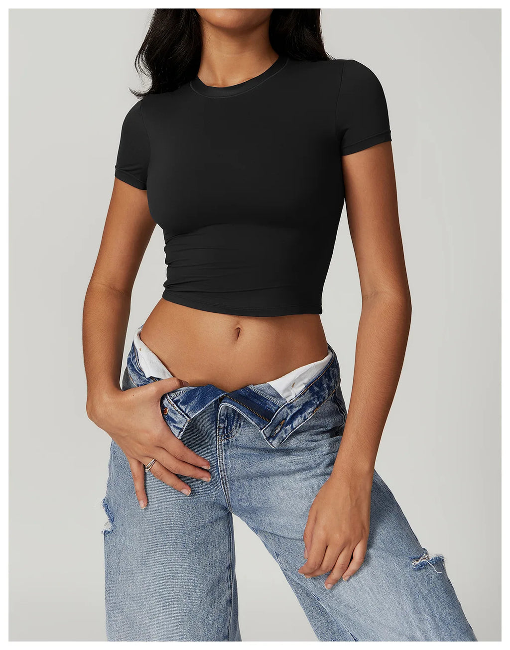 Short-Sleeve Yoga & Running Workout Top