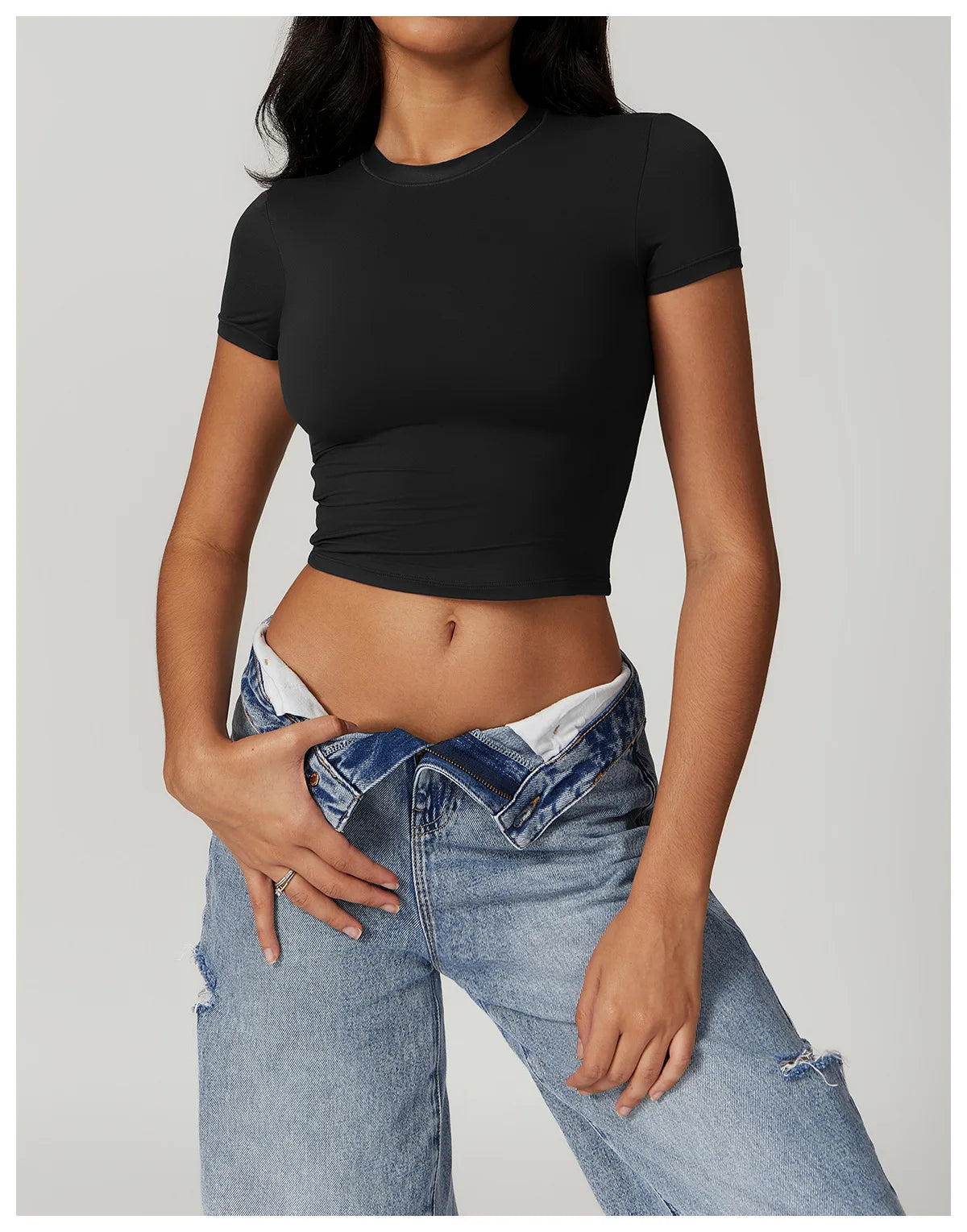 Short-Sleeve Yoga & Running Workout Top