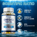NLW Choice: Pslalae Premium Omega 3 Fish Oil Capsules (1000mg) – High-Potency EPA & DHA