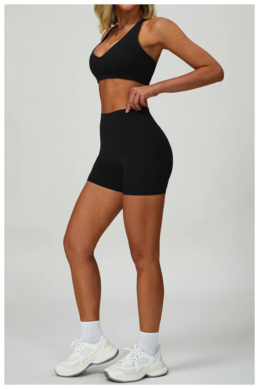 NLW 2-3PCS  Women Fitness Set High Waist