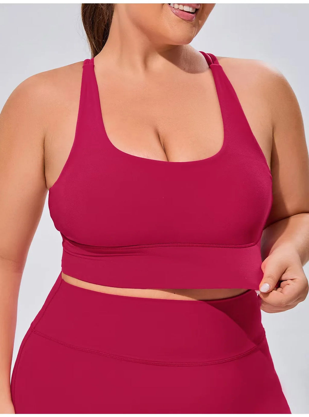 NLW Plus Seamless 2-Piece Fitness Set – High-Performance Quick-Dry Workout Suit