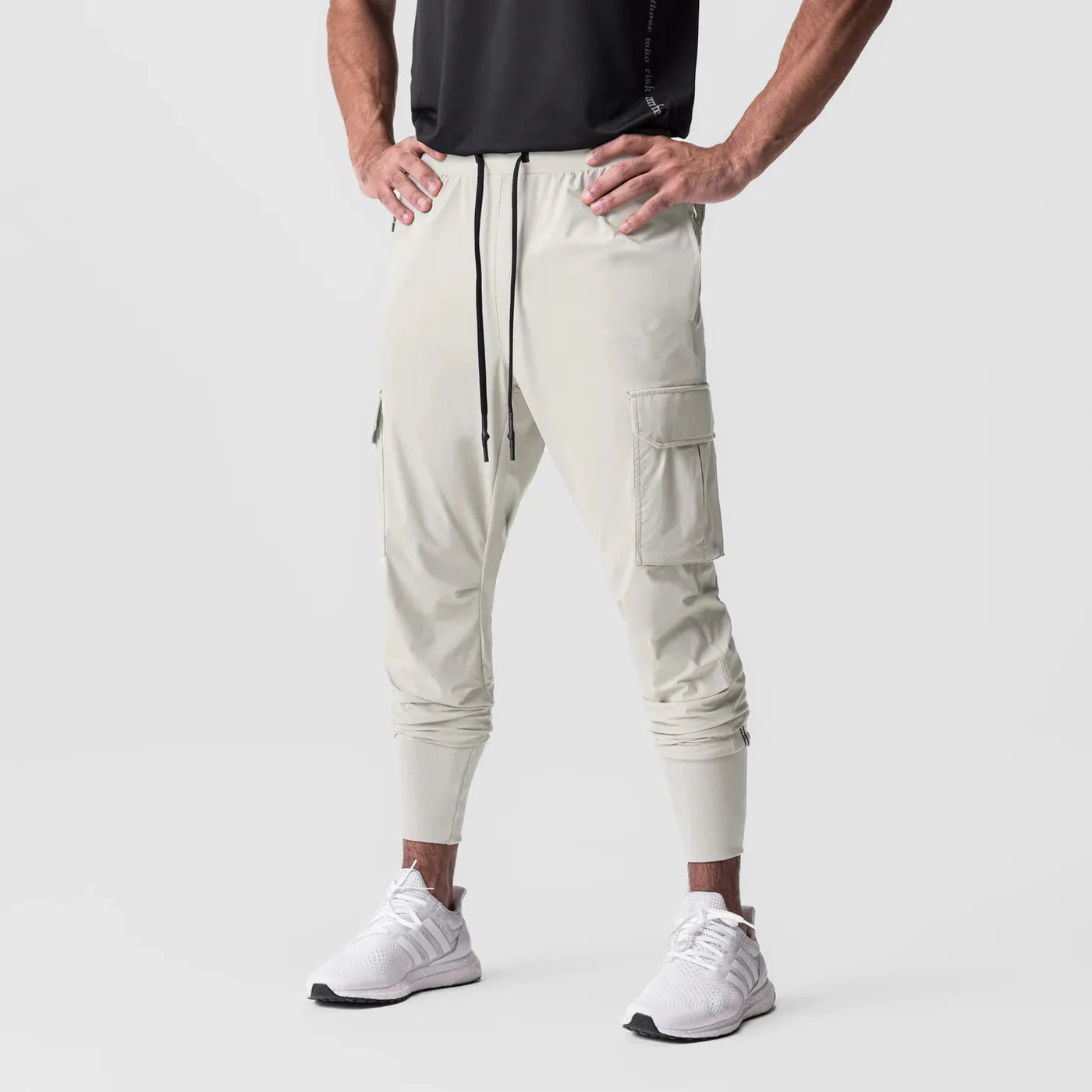 NLW Men’s Tactical Nylon Joggers – Multi-Pocket Track Pants