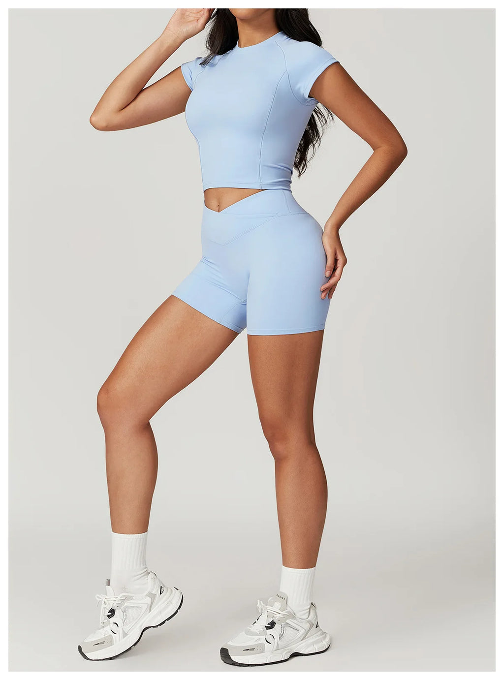 NLW Short-Sleeve Athletic Top & Leggings