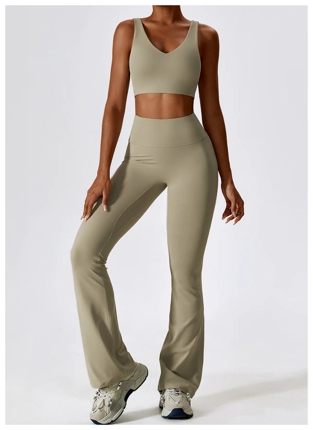 NLW Elite Seamless 2-Piece Yoga Set – High-Performance Compressed Fitness Suit