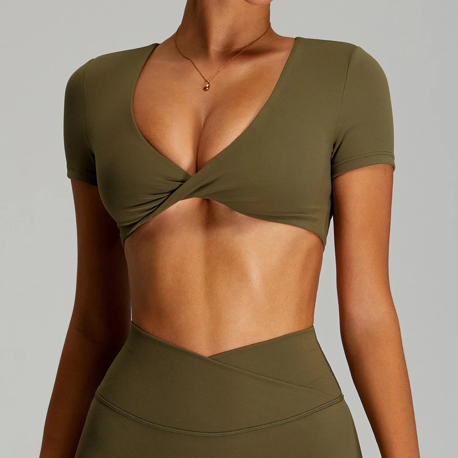 Sexy Short-Sleeve Workout & Yoga Tee