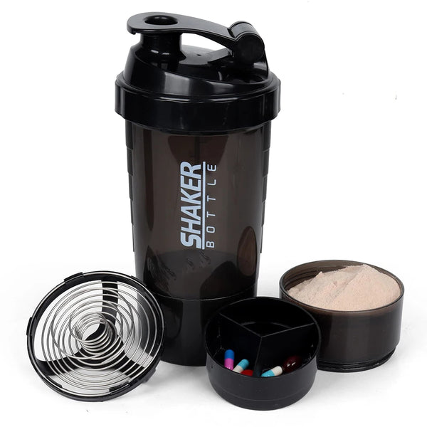 NLW 3 Layers Shaker Protein Bottle