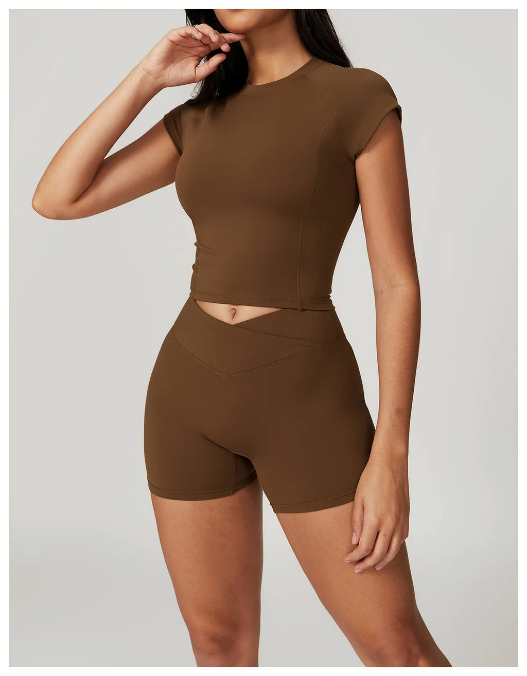 NLW Short-Sleeve Athletic Top & Leggings